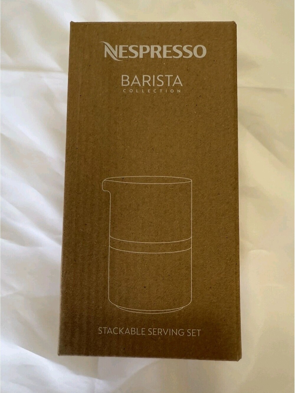 NEW Nespresso Stackable Serving Set NIB Sugar/Milk Jug Barista Collection